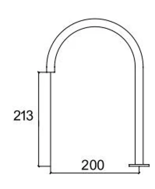 Waterevolution Flow 2-Loch Waschtischarmatur Chrom mit niedrigem 213mm U-Auslauf T1122U01
