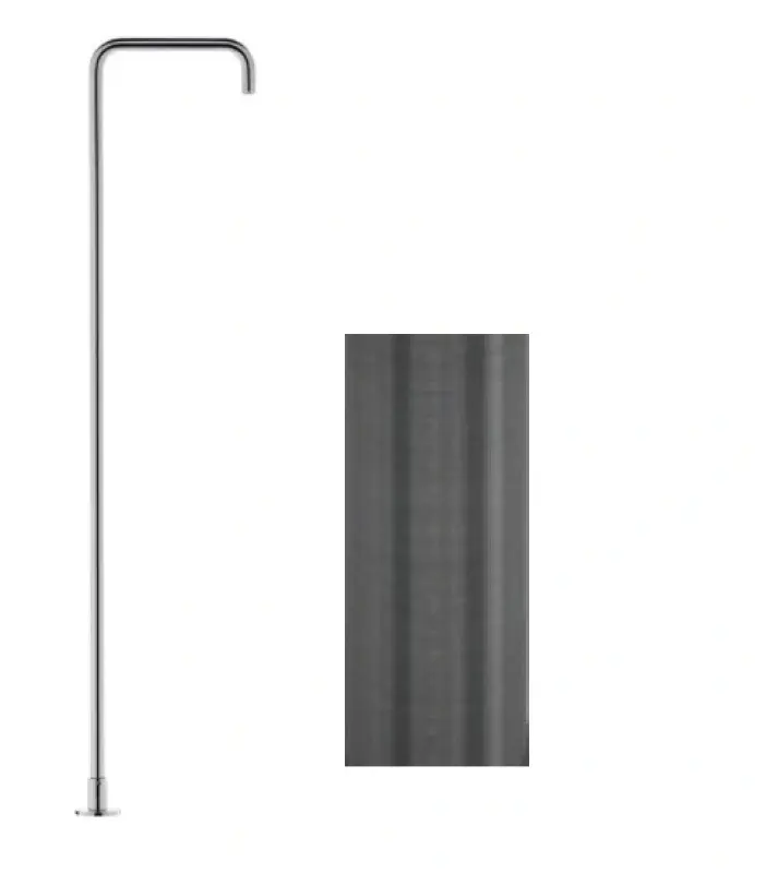 Waterevolution Flow Freistehende Waschtischarmatur Auslauf PVD Gun Metal T1.676.GM.E