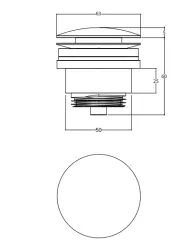 Waterevolution Flow Bouchon de vidange 1.1/4 blanc M199VAL1BR