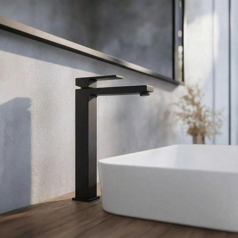 PB Kiki 1-Loch Waschtischarmatur für Waschschüsseln Schwarz matt