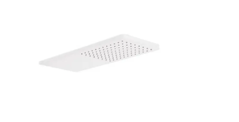 Hauptdusche Tres Wand 21x55 cm Runde Ecken Matt Weiß 29990307BM