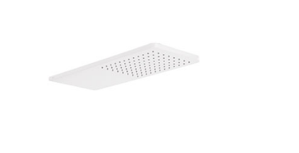 Douche principale Tres Murale 21x55 cm Angles Ronds Mat Blanc 29990307BM