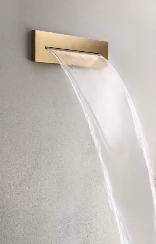 SB 316 Waterfall Einbau-Wanneneinlauf, PVD Gun Metal 1208955341