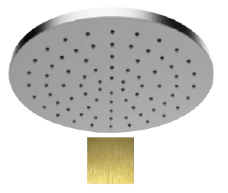 SB Round 316 Regendusche Kopfbrause 25cm PVD Gold 1208955348