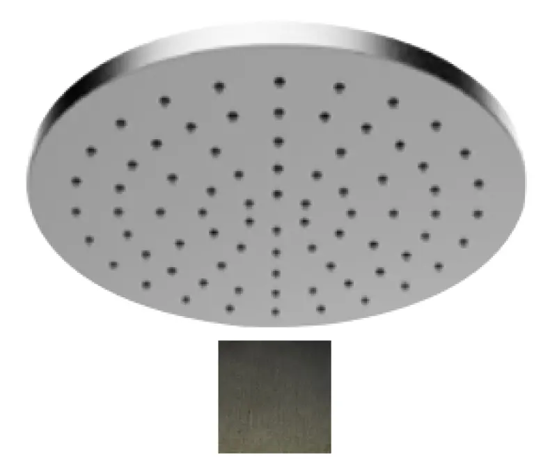 SB Round 316 Regendusche Kopfbrause 25cm PVD Gun Metal 1208955349
