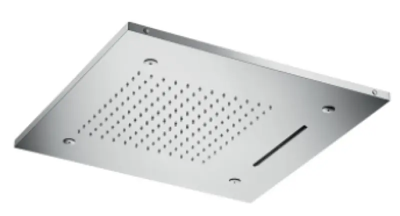 SB Chromotherapie Einbau-Regendusche mit 3 Strahlarten, 50x50 cm, komplett aus Edelstahl 1208955444