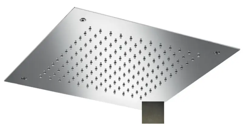SB Square Chromotherapie Einbau-Regendusche, PVD Gun Metal 1208955466