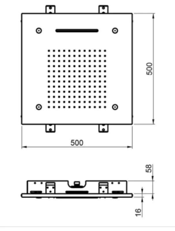 SB Temotion Einbau-Regendusche, 3-Strahlen, Weiß matt 1208955694