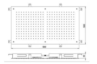 SB Temptation Douche pluie rectangulaire encastrée 900x500mm blanc mat 1208955712