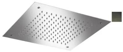 SB Temptation douche pluie encastrée carrée 38x38cm PVD gun metal 1208955764