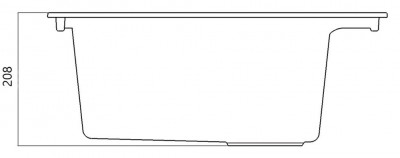 Évier noir à encastrer 58 x 53 cm avec trou pour robinet et bouchon en acier inoxydable 1208956732