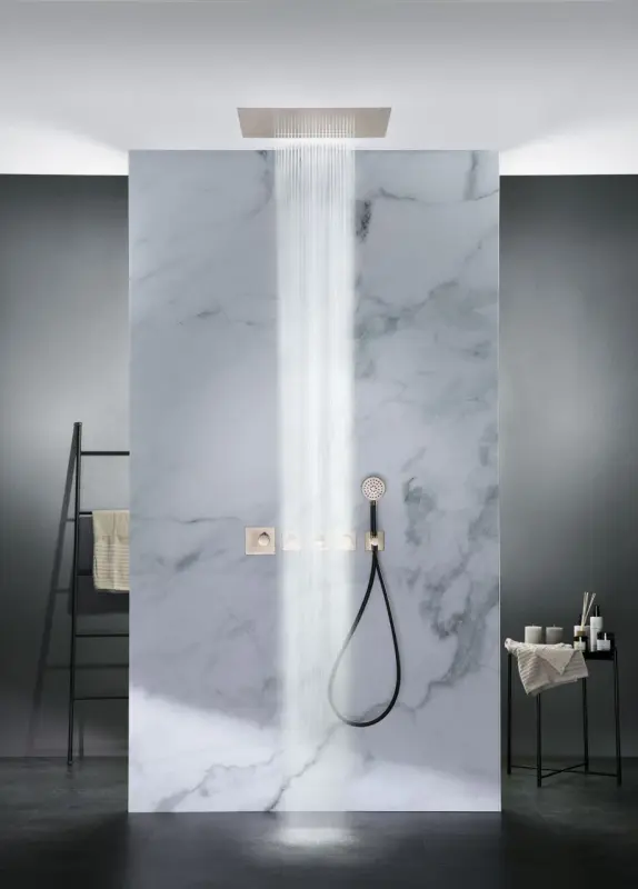 SB Square 316 Einbau-Regendusche Velvet Temptation mit LED-Chromotherapie und Wasserfall, Edelstahl 1208956741
