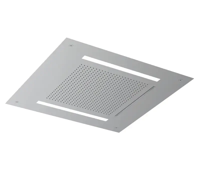 SB Square 316 Einbau-Regendusche Velvet Temptation mit LED-Chromotherapie und Wasserfall, gebürstetes PVD Gun Metal 1208956746