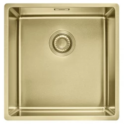Franke Mythos Masterpiece BXM 210.40 PVD Or Évier 400x410mm Montage à fleur et Sous-plan 127.0674.582