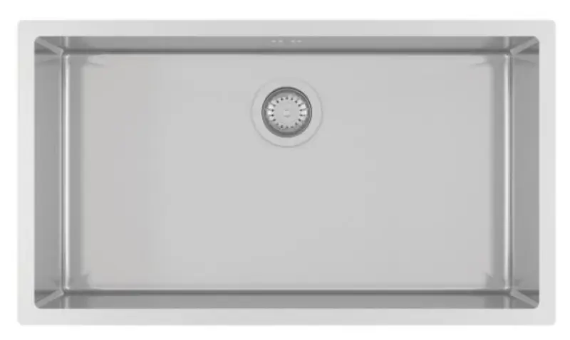 Ausmann Oder große Edelstahlspüle 74x40cm, flächenbündig, Unterbau und Oberflächen-Einbau, extra tief 22cm 1208957114