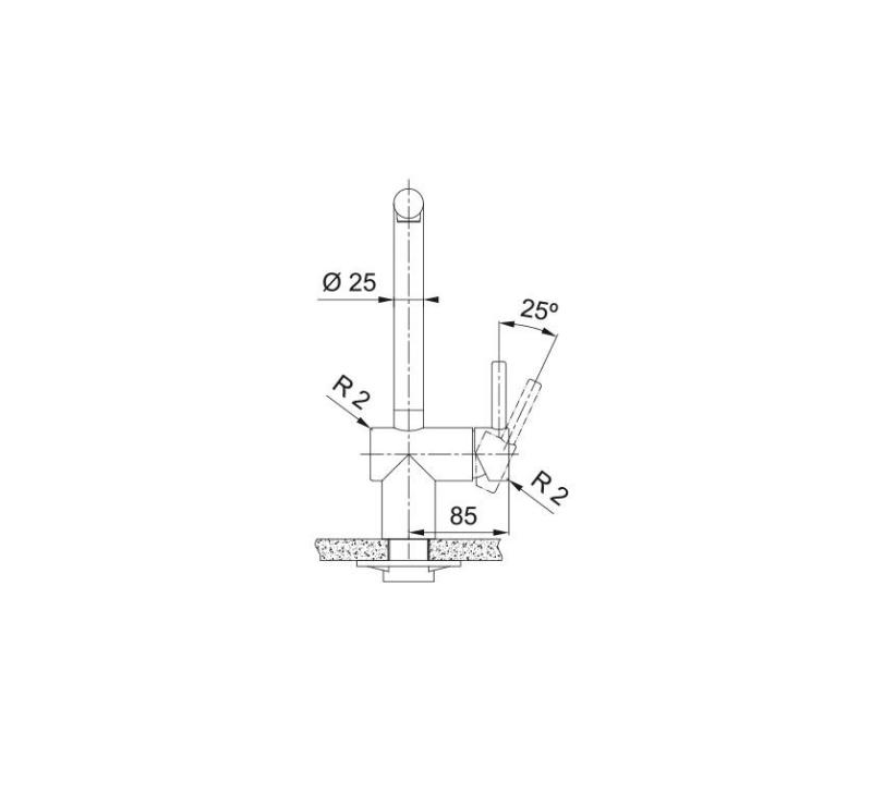 Franke Atlas Neo Küchenarmatur mit schwenkbarem Auslauf, PVD gebürstetes Gold 115.0681.241