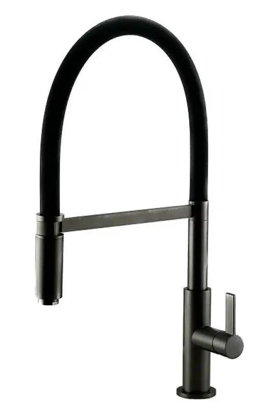 Ausmann Lavea Gun Metal Küchenarmatur PVD Graphit mit schwenkbarem und flexiblem Auslauf 1208957437