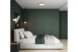 Décor Abies lampe à suspension en laiton doré d'une rosace de plafond en métal ronde 3558