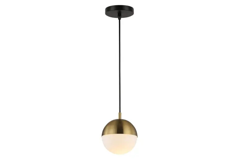 Dekor Abies Messing Gold Pendelleuchte mit rundem Metallgewölbe 3558
