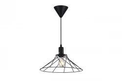 Decor Tilia Lampe à suspension décorative moderne en fil de fer noir 7849