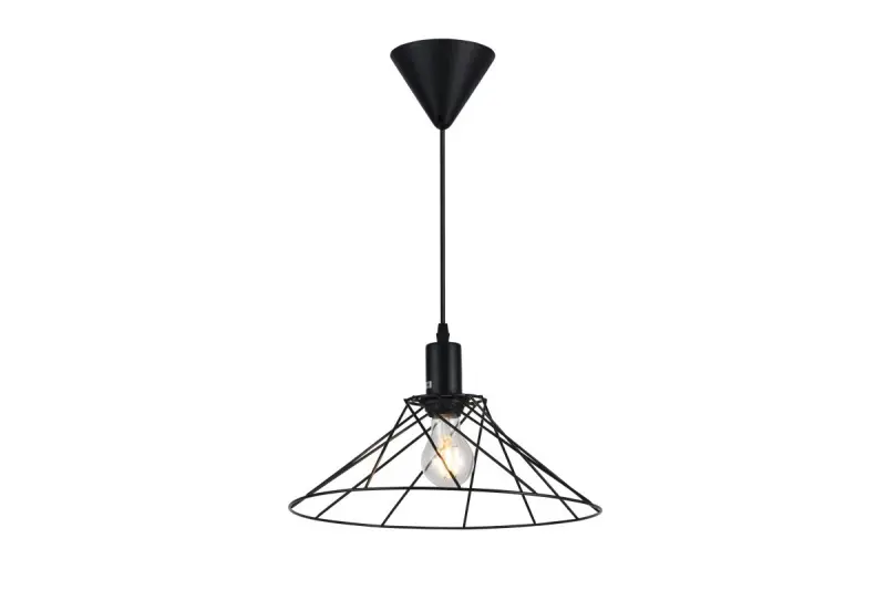 Dekor Tilia moderne dekorative Draht-Pendelleuchte schwarz 7849