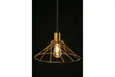 Decor Tilia Lampe à suspension décorative moderne Filaire Or 7863
