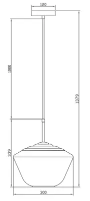 Decor Lime Lampe moderne à suspension Ambrée de 339 mm de hauteur 7924