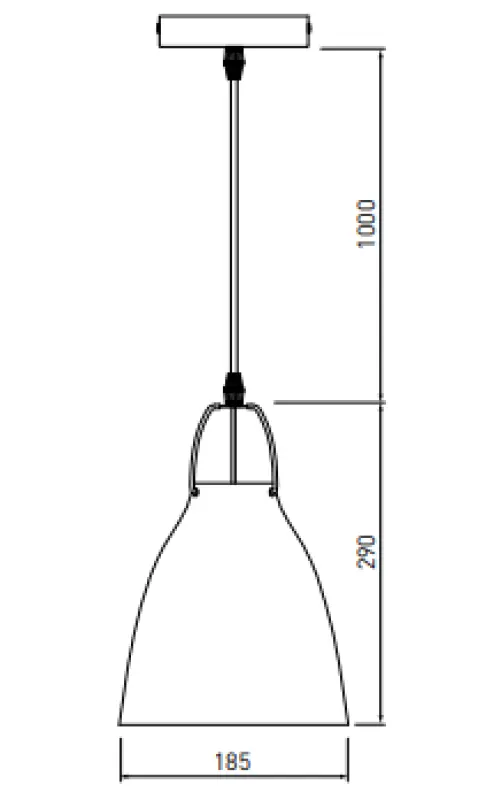 Decor Orient konische Metall-Pendelleuchte weiß 4451
