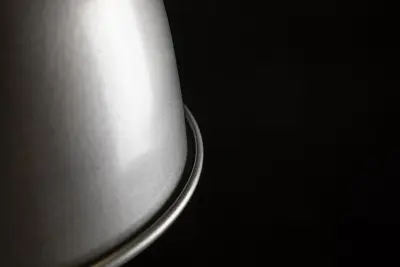 Décor Zenit Lampe à suspension en forme de dôme métal gris avec finition métallique 4895