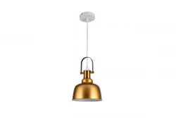 Decor Zenit Lampe à suspension en forme de dôme métallique doré et finition métallique 4925