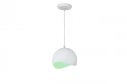 Decor Mavia Lampe à suspension sphérique blanc-vert 0917