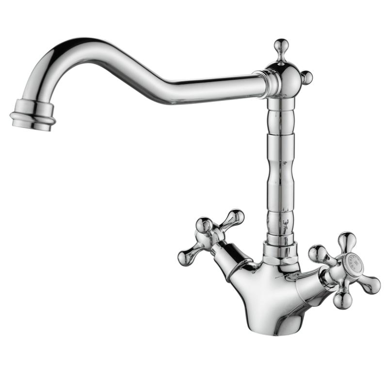 AquaTrimo Windsor klassische Küchenarmatur in Nostalgie-Look, Chrom 21WS7531CM