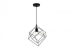 Décor Rosa lampe à suspension géométrique noire composée de 2 cubes noirs 3437