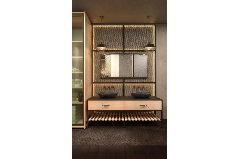 Décor Lars noir lampe à suspension avec grille industrielle noire diamètre 36 cm 2295