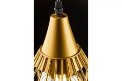 Décor Lotte Lampe à suspension conique vintage filaire Or 2646