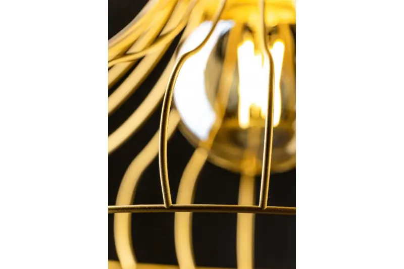 Décor Lotte Lampe à suspension conique vintage filaire Or 2646