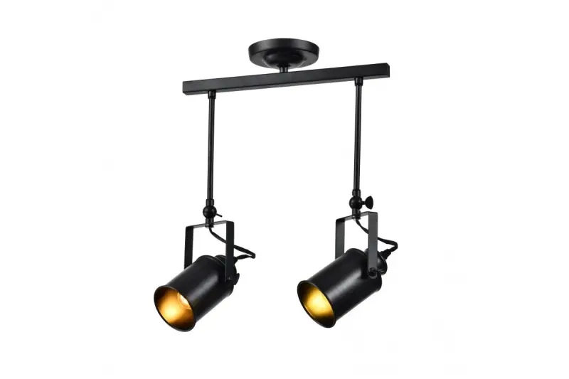 Décor Demir Lampe à suspension Noire avec 2 ampoules 3994