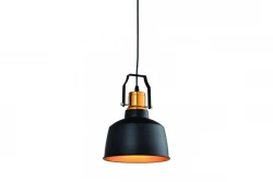 Décor Monroe Lampe à suspension moderne noire et dorée 6958