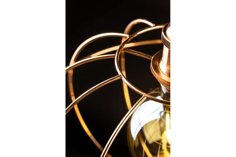 Decor Viela lampe à suspension sphérique en fil de cuivre diamètre 27,5 cm 7047