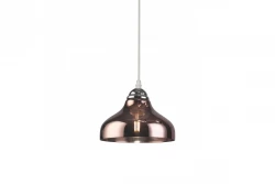 Décor Marite lampe à suspension classique verre teinté marron diamètre 26 cm 7108