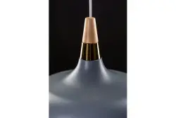 Decor Skandi Lampe à suspension moderne grise 35 cm de diamètre 7368