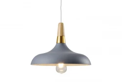 Decor Skandi Lampe à suspension moderne grise 35 cm de diamètre 7368