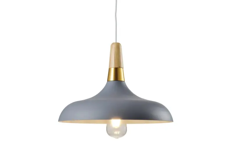 Decor Skandi moderne Pendelleuchte Grau, 35 cm Durchmesser 7368