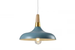 Décor Skandi Lampe à suspension moderne bleue 35 cm de diamètre 7429