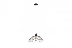 Decor Reto Lampe à suspension en fil noir vintage 50 cm de diamètre 4151