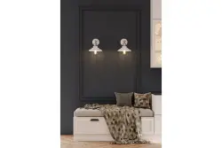 Decor Loret applique murale blanche orientable diamètre 20 cm 7871