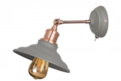 Decor Loret Applique grise orientable avec interrupteur 20 cm de diamètre 8229