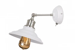 Decor Loret Applique blanche orientable avec interrupteur diamètre 20 cm 8267