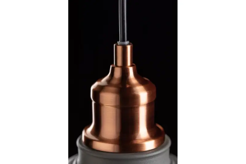 Decor Loret Lampe à suspension intemporelle grise 20,5 cm de diamètre 8854