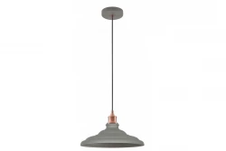 Décor Loret Lampe à suspension intemporelle grise 34,8 cm de diamètre 9790